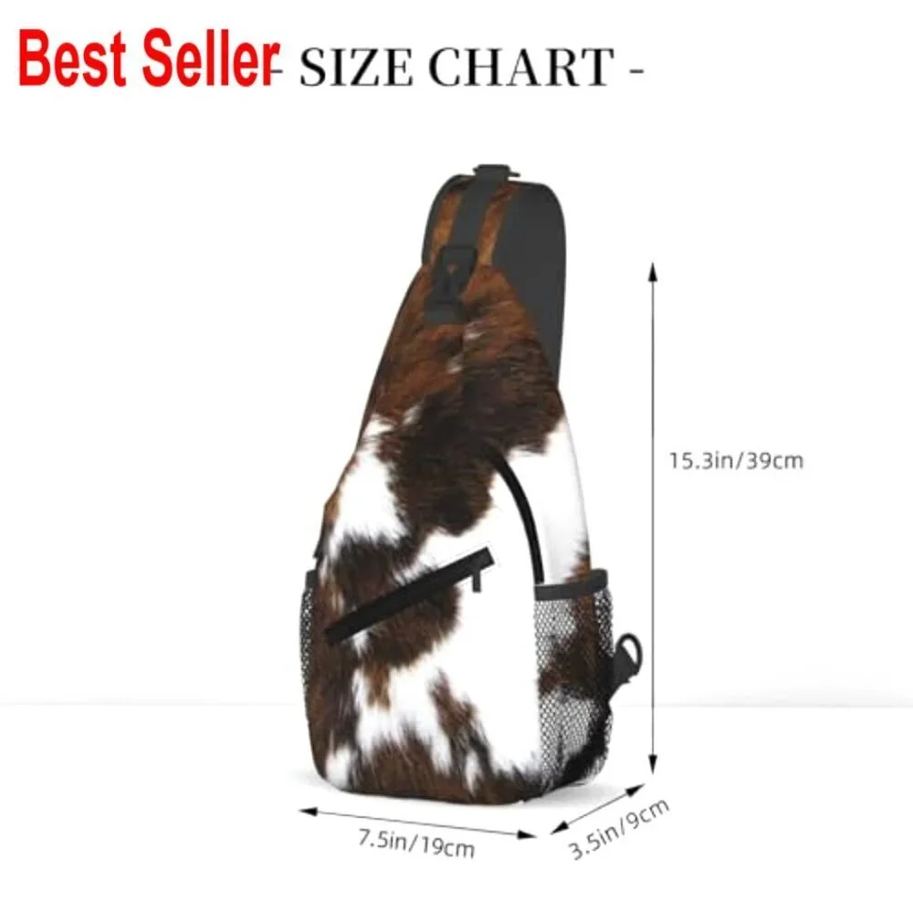 Polyester Crossbody Sling Backpack Adjustable Strap Casual Daypack